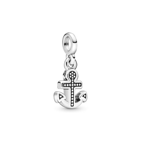 Koralik Zawieszka Little Beads do Pandora Srebro 925 Kotwica 