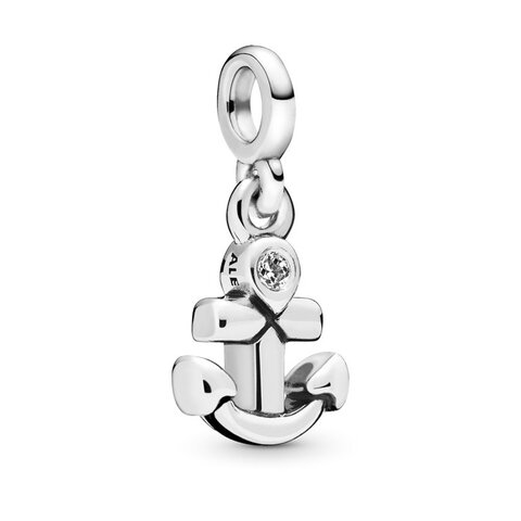 Koralik Zawieszka Little Beads do Pandora Srebro 925 Kotwica 