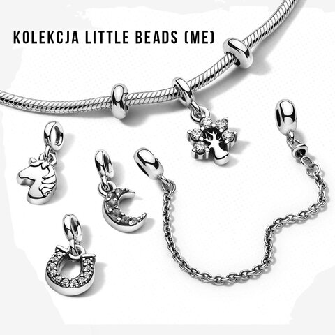 Koralik Zawieszka Little Beads do Pandora Srebro 925 Nutka 