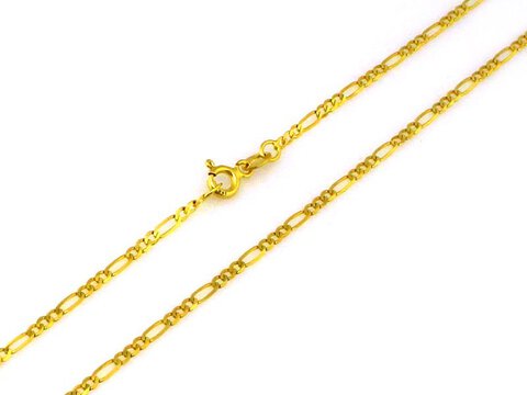 Złoty Łańcuszek 333 Figaro 1.5 mm