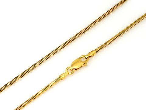 ZŁOTY ŁAŃCUSZEK PRÓBA 585 LINKA ŻYŁKA 1,4 MM  