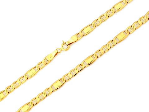 Złoty łańcuszek próba 585 splot figaro marina gucci 5mm