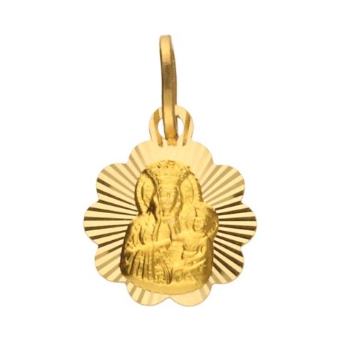 Medalik Złoto pr 585 Korona Matka Boska 