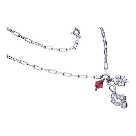 NASZYJNIK, SREBRO PRÓBY 925 RODOWAN, O DŁUGOŚCI 49 CM