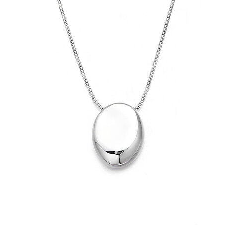 NASZYJNIK NA ŁAŃCUSZKU O SPLOCIE TYPU ANKIER OWAL