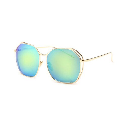 Okulary przeciwsłoneczne z filtrem UV400 Glam Square Zielone