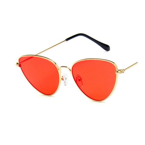 Okulary przeciwsłoneczne z filtrem UV400 KOCIE OKO POMARAŃCZOWE