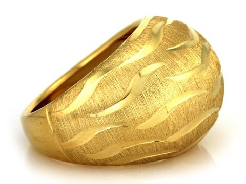 Pierścionek złoty Kopuła pr 585