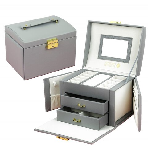 Szkatułka na biżuterię kuferek etui organizer pudełko 