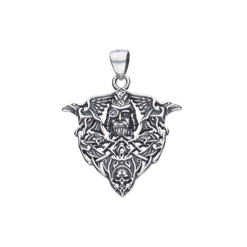 ZAWIESZKA AŻUROWA, SREBRO PRÓBY 925 OKSYDOWANE,WIKING