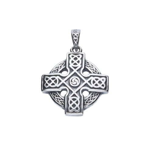 ZAWIESZKA AŻUROWA, SREBRO PRÓBY 925 OKSYDOWANE,KRZYŻ CELTYCKI