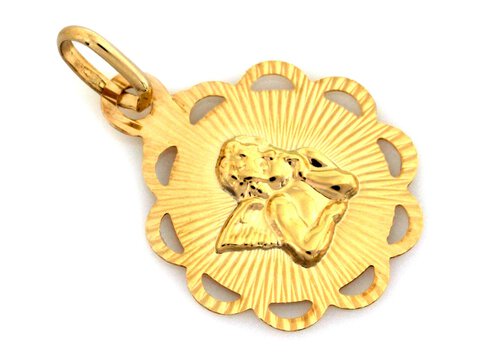 Medalik Złoto próba 375 Korona Aniołek