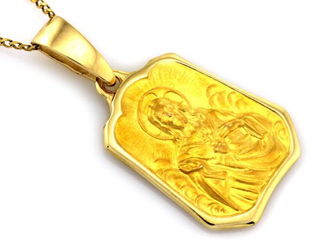 Złoty Medalik duży szkaplerz próba 585