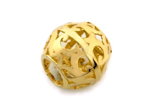CHARMS BEADS do Pandora ZŁOTO 585 Ażur