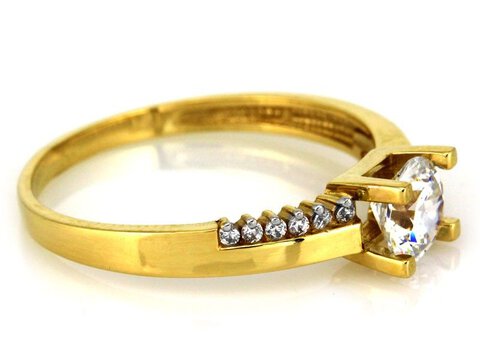 Zjawiskowy złoty pierścionek 585