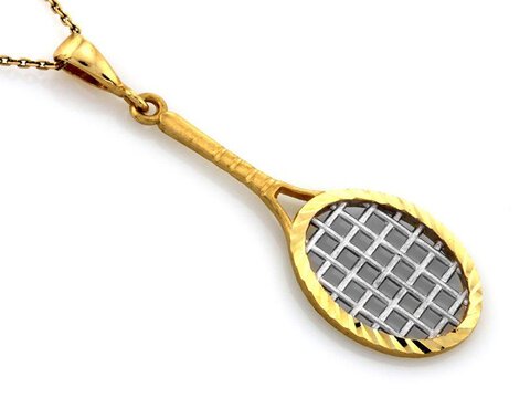 Złota ZAWIESZKA pr 585 rakieta tenisowa