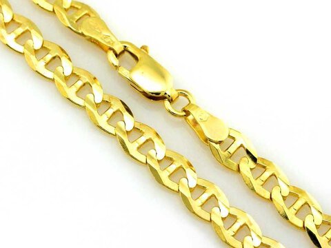 Złoty Łańcuszek pr 585 Marina Gucci Diamentowany 5,3 mm
