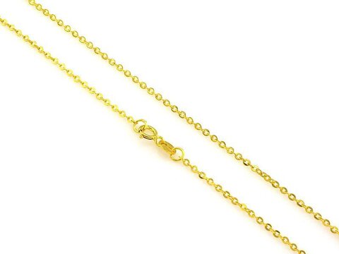 Zloty Łańcuszek pr 585 Rolo Ogniwa Dmuchane 1,1 mm