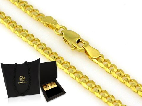 ZŁOTY ŁAŃCUSZEK PRÓBA 585, PANCERKA MĘSKI 3,0mm