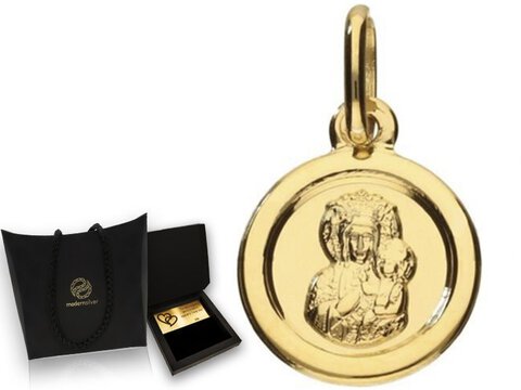 Złoty Medalik próba 585 Matka Boska Częstochowska
